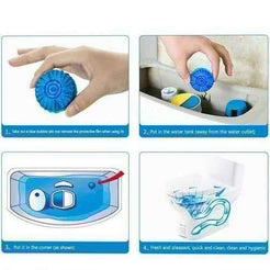 🚽 Toilet Cleaning Tablet (10 pcs) | Automatic Cleaner & Deodorizer